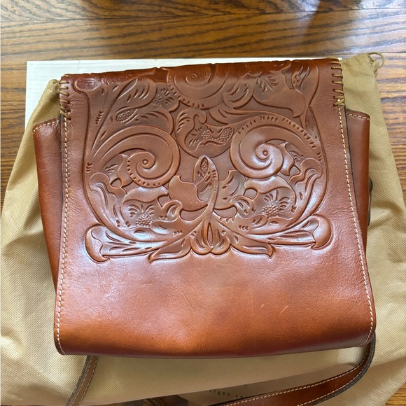 Patricia Nash Brown Embossed Shoulder Bag - Picture 2 of 4